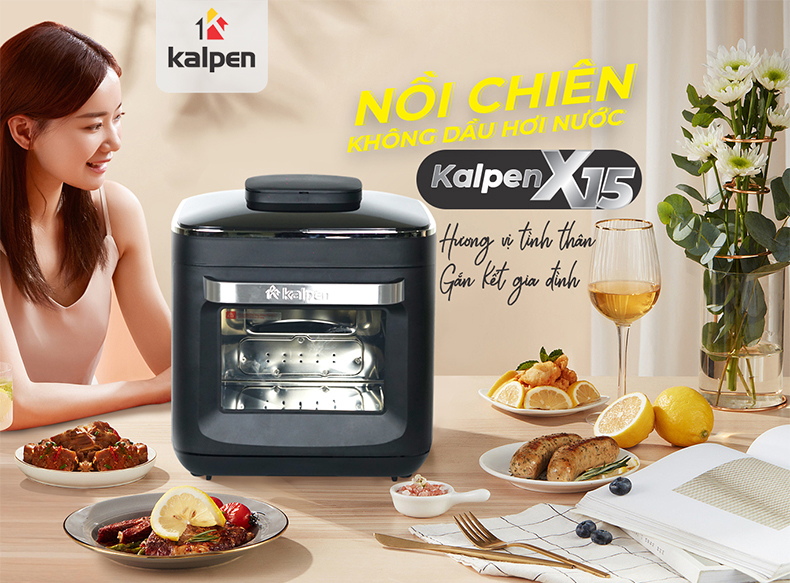 Nồi Chiên Không Dầu Hơi Nước Kalpen X15