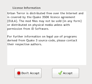 urbanterror license information