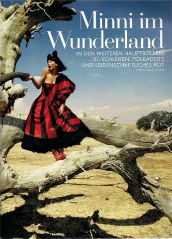 Chanel Iman as Minnie Mouse Vogue Germany