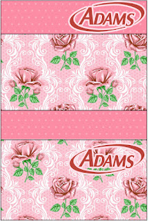 Shabby Chic con Rosas Rosadas: Etiquetas para Candy Bar de Primera Comunión para Imprimir Gratis. 