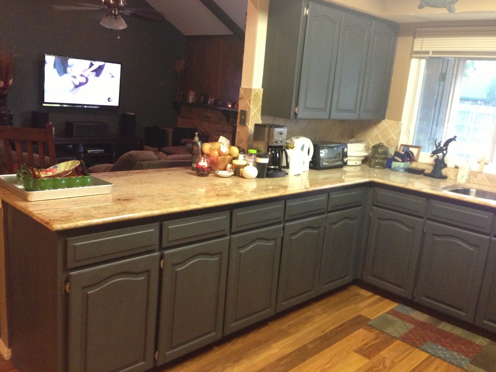 Painting Stained Kitchen Cabinets