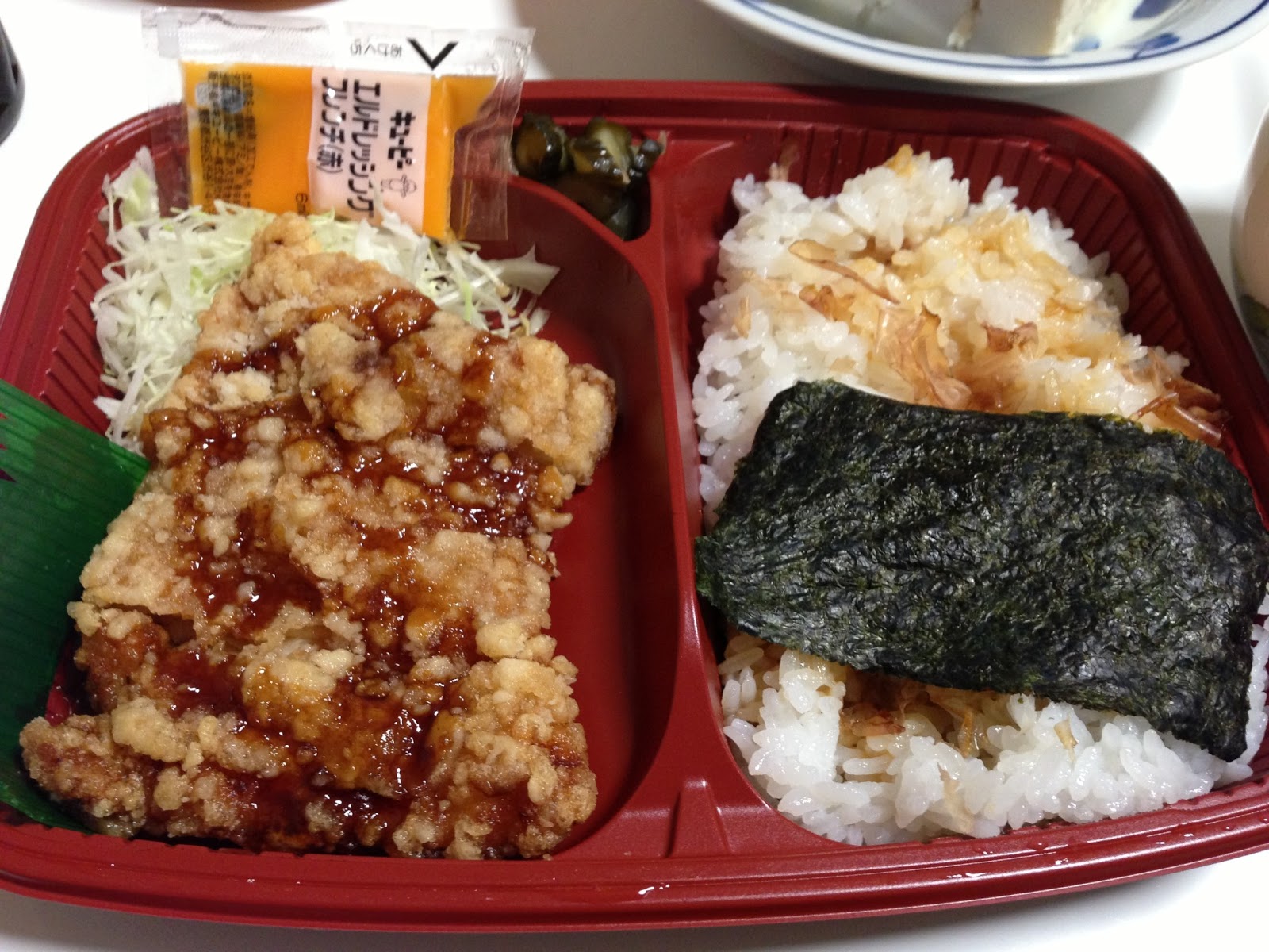 Daily Life In Here オリジン弁当の竜田揚げのり弁 食べてみました