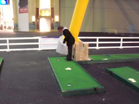 Minigolf course at The O2 in London