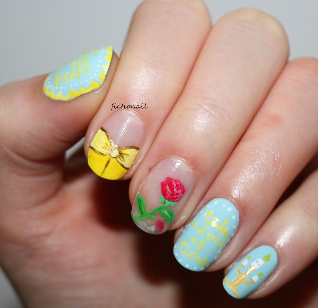 Beauty And The Beast Film Nail Art Disney