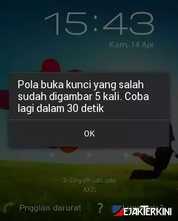 pola buka kunci android