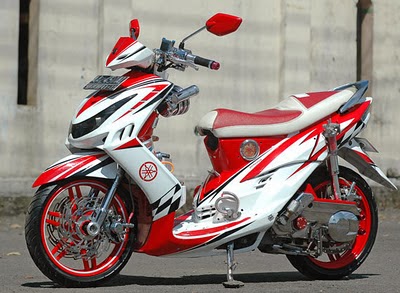 kumpulan modifikasi motor mio j airbrush