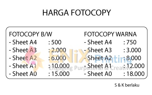 HARGA FOTOCOPY MURAH JAKARTA