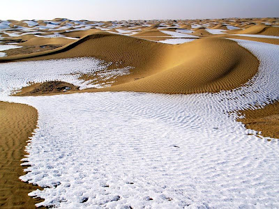 Snow In Desert