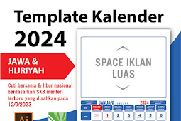 Template Kalender 2024 CDR AI PDF PSD JPG
