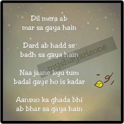 Heart Touching Dard Bhari Aansu Shayari Lines 😭