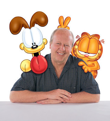 odie dan garfield bersama kreator jim davis