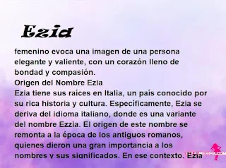 significado del nombre Ezia