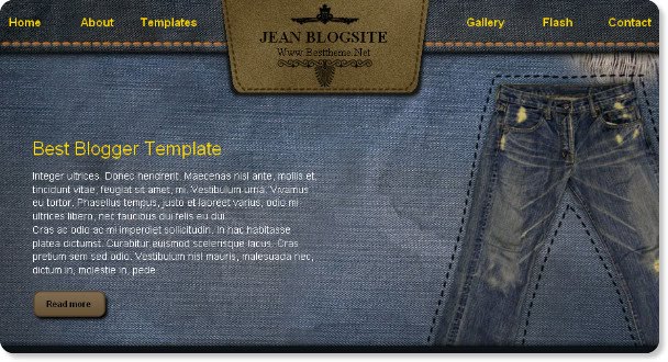 Jeans Blogspot Template