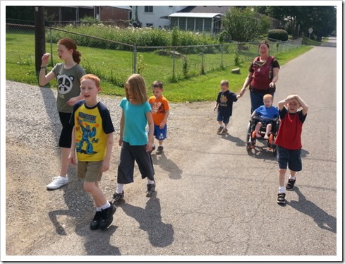 Walk with kids 8.19.13