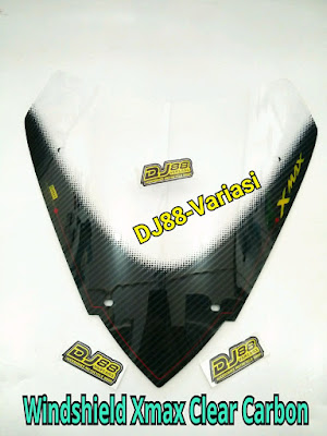 Windshield xmax rep sectbill 2tone clear carbon