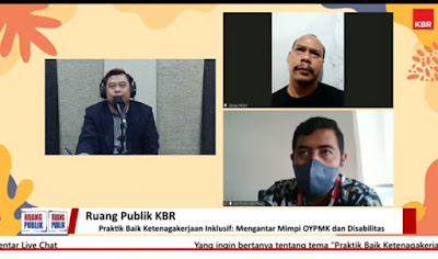 Narasumber diskusi ruang publik berita KBR