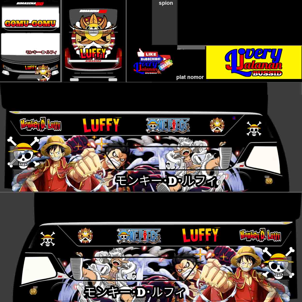 download livery bussid anime one piece