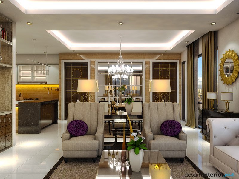 Elegant Modern Apartment Interior Design ~ Simple Design