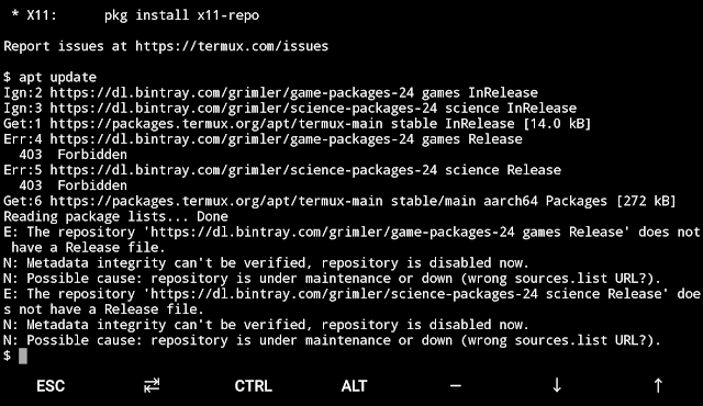 How to fix 'repository is under maintenance or down' Termux issue [2021]