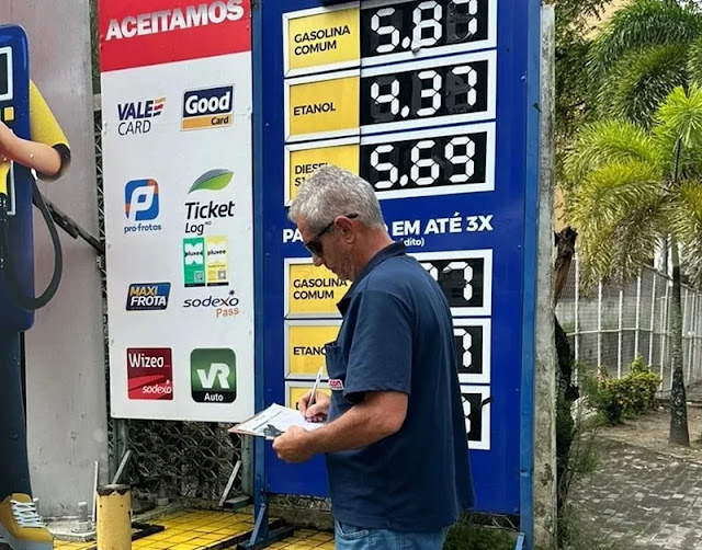 Quinze postos reduzem preço da gasolina em João Pessoa e menor valor é encontrado por R$ 5,67