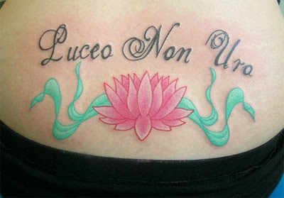 Lower back tattoo