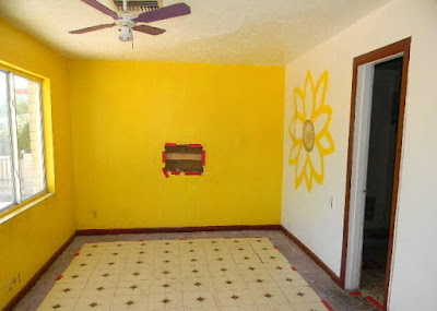 إشكال ديكورات  اللون الاصفر في طلاء ودهانات الحوائط  والجدران