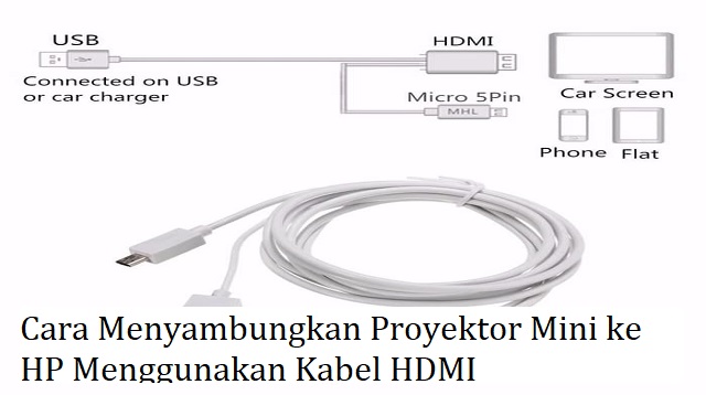 Cara Menyambungkan Proyektor Mini ke HP