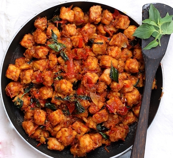 Resep Tempe Goreng Sambal Kemangi Pedas | Resep Masakan ...