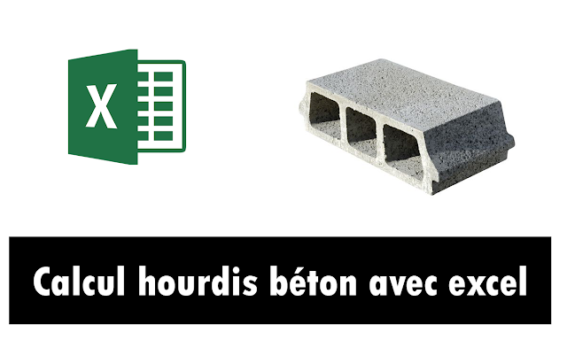 Calcul hourdis béton avec excel