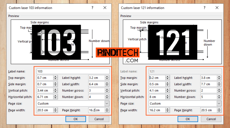Cara Print Label Undangan 103 Dan 121 Di Microsoft Word Rindi Tech