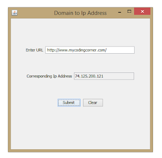   Domain to IP conversion tool