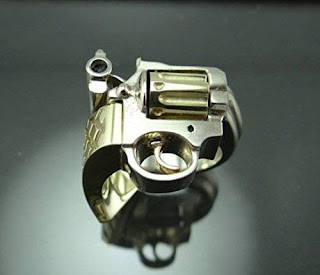 Revolver Ring, Men's Pistol Ring, Handmade Product, AWESOME Gift idea For Enthusiast Ring