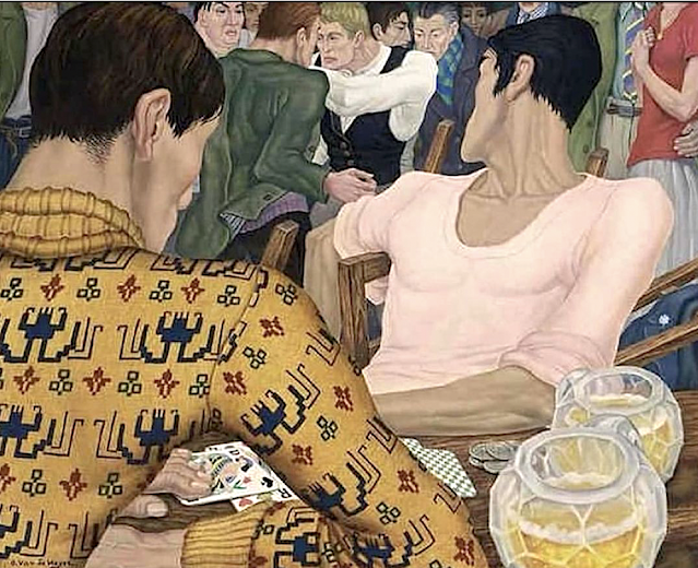 Omer van de Weyer (1910-1977) La Rixe, 1930. Huile sur toile, 65 x 80 cm Collection privée