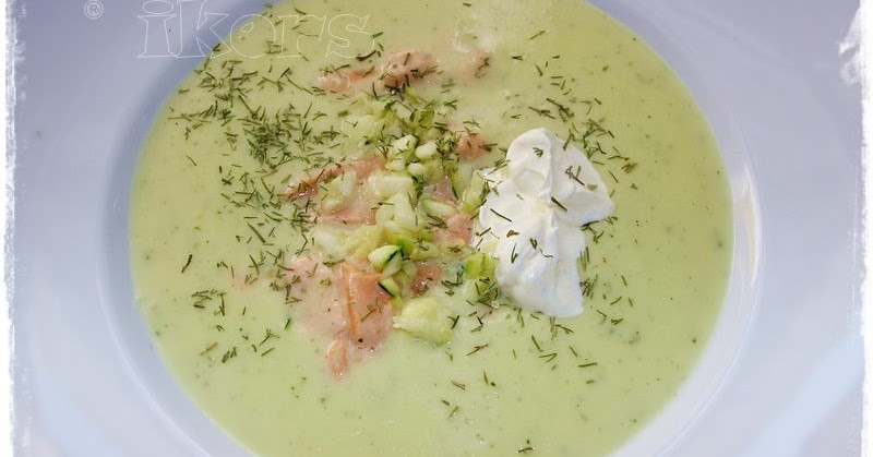 Kochen....meine Leidenschaft : Feines Zucchinisüppchen mit Lachs