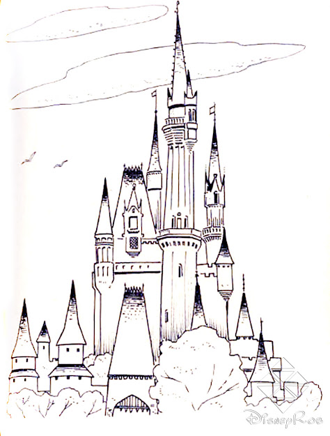 Frozen Cinderella Castle  Free Printable Castle Coloring Pages For Kids