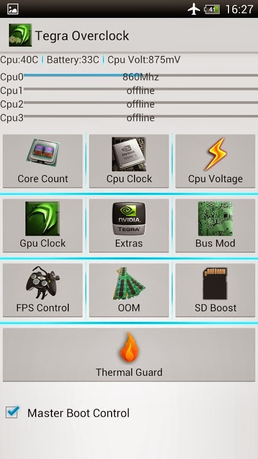 Tegra Overclock 
