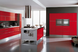 American kitchens decorated in red 2013