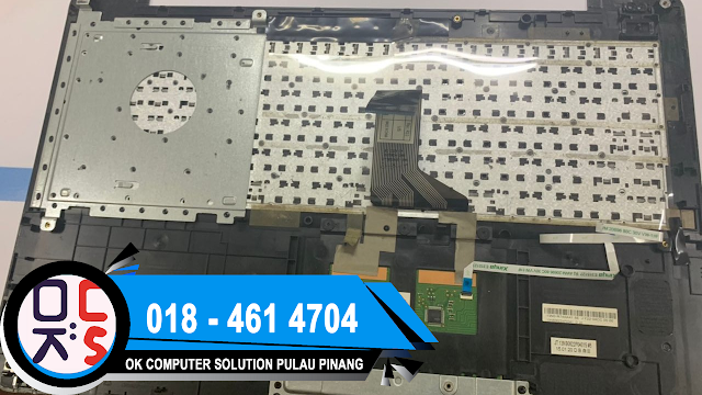 SOLVED : KEDAI LAPTOP SIMPANG AMPATI | LAPTOP ASUS A555L | KEYBOARD AUTO TYPING | NEW KEYBOARD REPLACEMENT