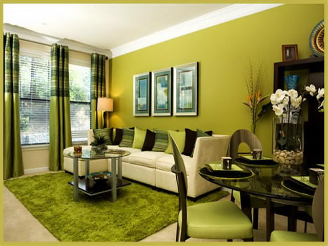 Green Living Room Ideas Bearing Calm and Serene Atmosphere