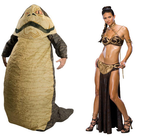 Dressing up like Slave Leia is great but there's something weird when you