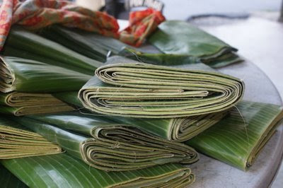 Cooking with Banana Leaves