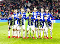 DEPORTIVO ALAVÉS - Vitoria, Álava, España - Temporada 2017-18 - Martín Aguirregabiria, Tomás Pina, Fernando Pacheco, Guillermo Maripán, Alexis y Burgui; Pedraza, Duarte, Manu García, Munir e Ibai Gómez. CLUB ATLÉTICO DE MADRID 1 (Fernando Torres) DEPORTIVO ALAVÉS 0. 16/12/2017. Campeonato de Liga de 1ª División, jornada 16. Madrid, estadio Wanda Metropolitano