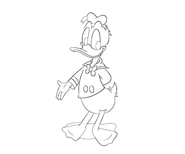 #23 Donald Duck Coloring Page