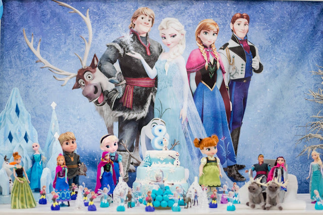 Tema da festa de aniversário Frozen