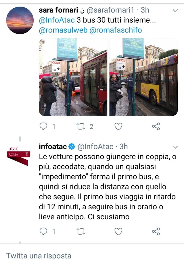 Situazione Trasporto Pubblico Roma venerdì 5 aprile