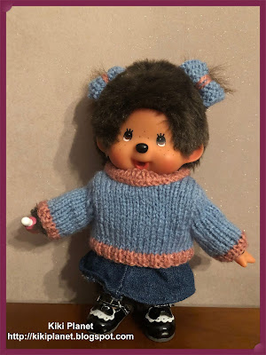 kiki monchhichi tricot pull vêtement handmade fait main knitting clothes