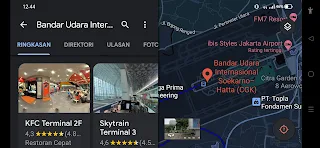 Peta lokasi bandara internasional Soekarno-Hatta
