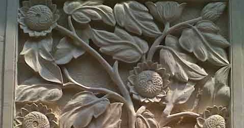 JUAL RELIEF UKIRAN  MOTIF  BUNGA MATAHARI JAKARTA TANGERANG 