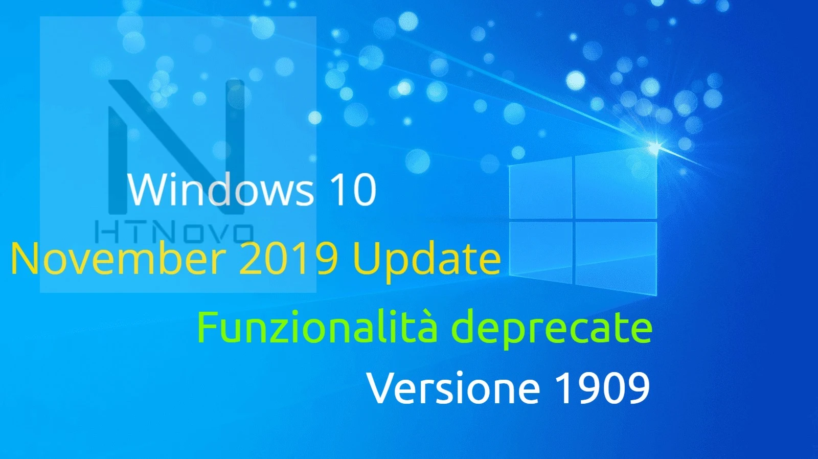 Funzionalità deprecate in Windows 10 Versione 1909