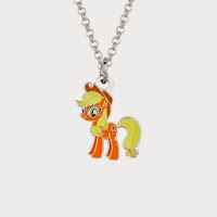 Applejack Silver Plated Pendant Necklace